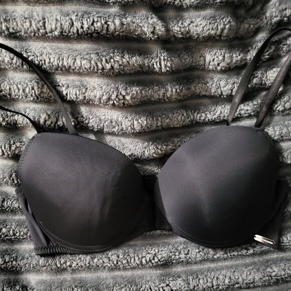 NWOT STEVE MADDEN BLACK UNDERWIRE BRA SZ 36C - Picture 1 of 3